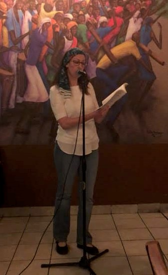 Liza Achilles was a featured poet at Poetry at the Port 5