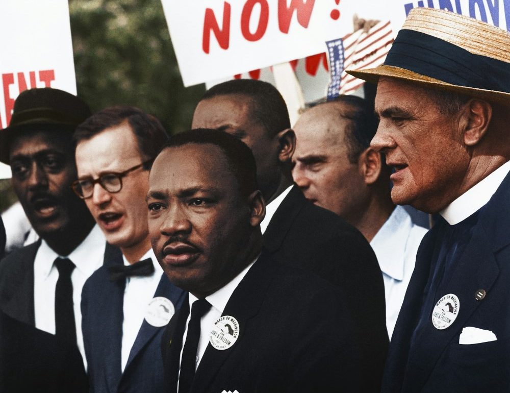Dr Martin Luther King Jr at March on Washington on August 28 1963